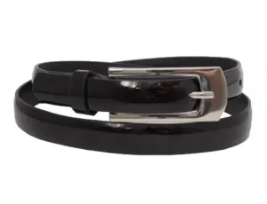 18mm | Black Patent Leather Belt