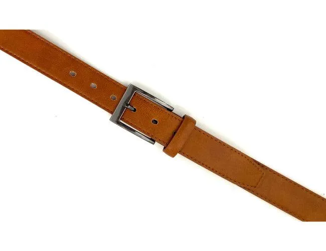 35mm | Tan | Dress Belt | Gun Metal Grey Buckle