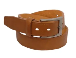 35mm | Tan | Dress Belt | Gun Metal Grey Buckle