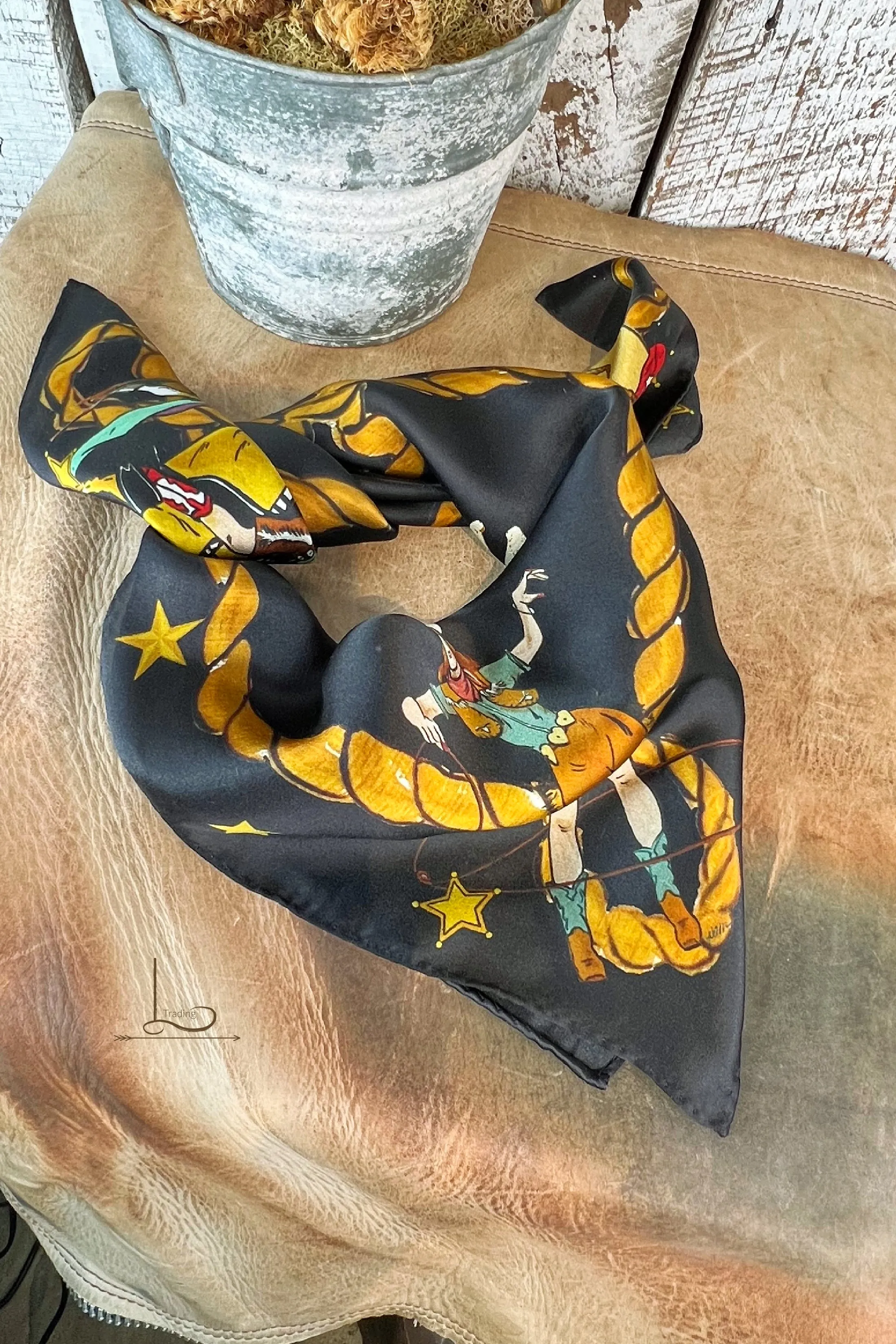 Always Saddle Your Own Horse ~ Shorty Silk Wild Rag