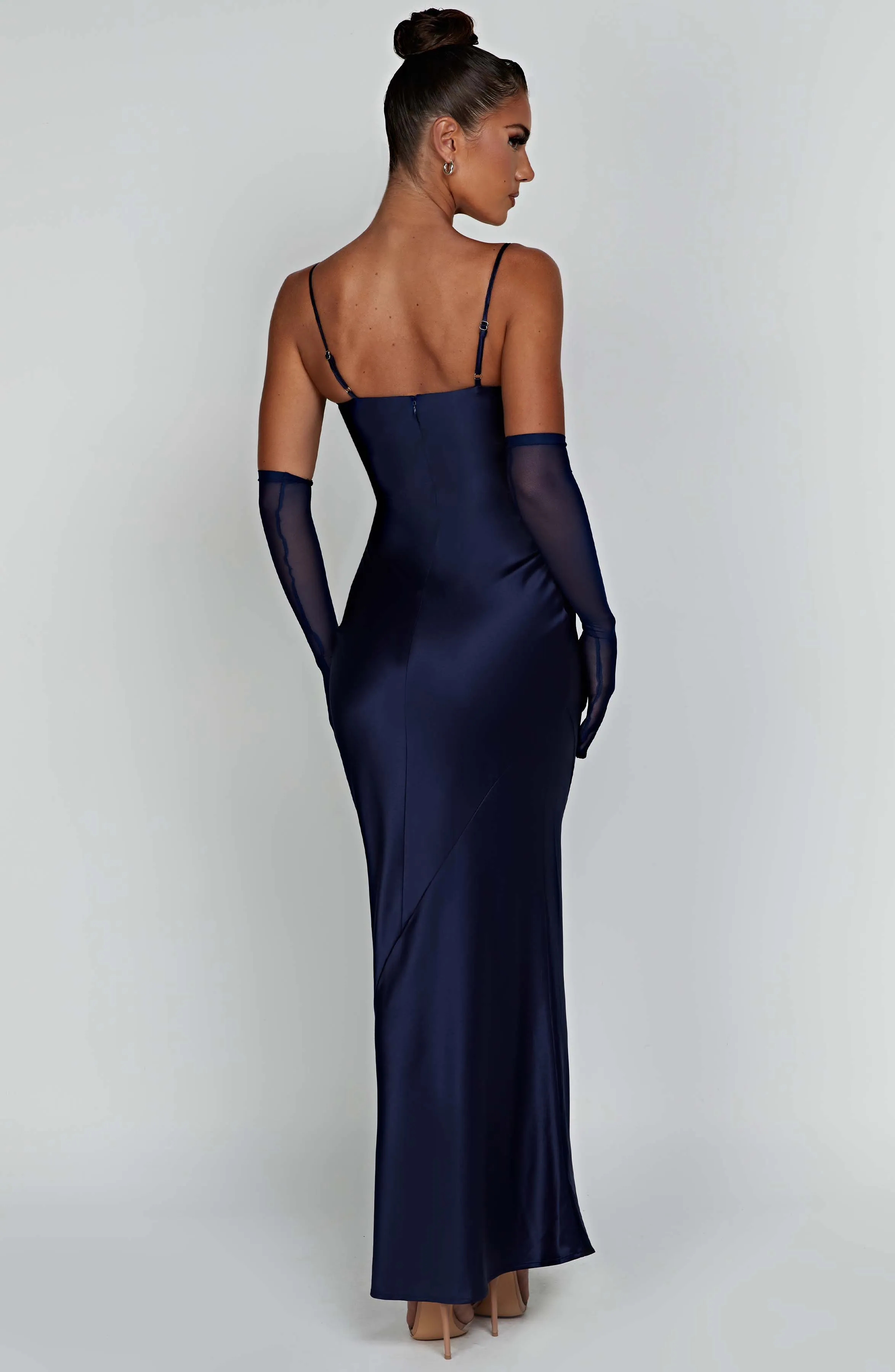 Athena Maxi Graceful Dress - Navy