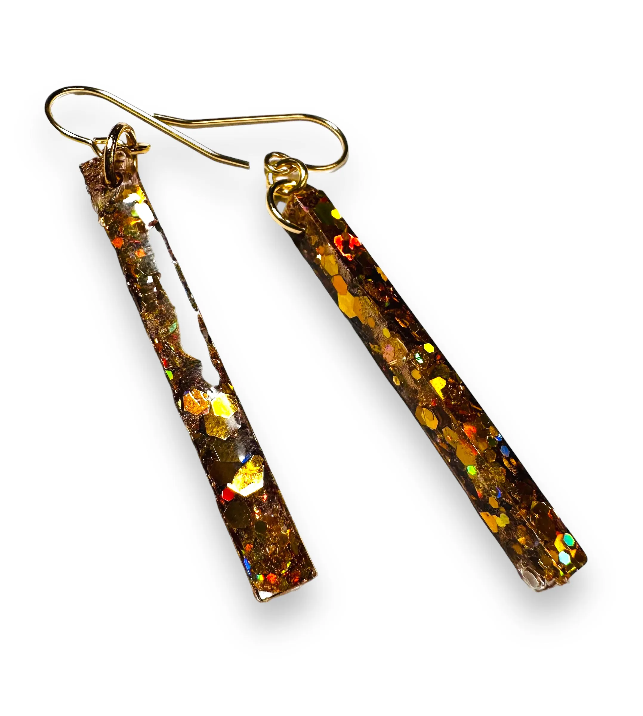 Bar Earings/ Modern Resin Earrings/ Resin Stick Earrings