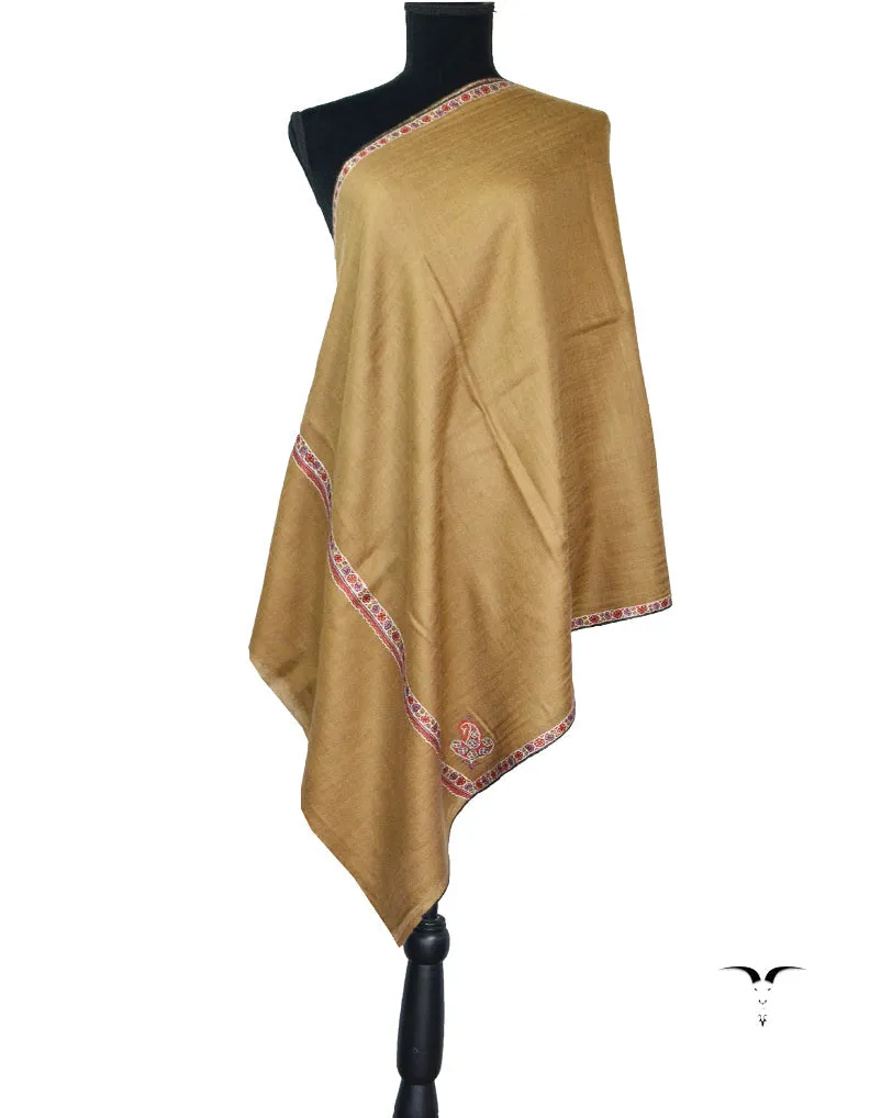 Beige Sozni Pashmina Stole 5528