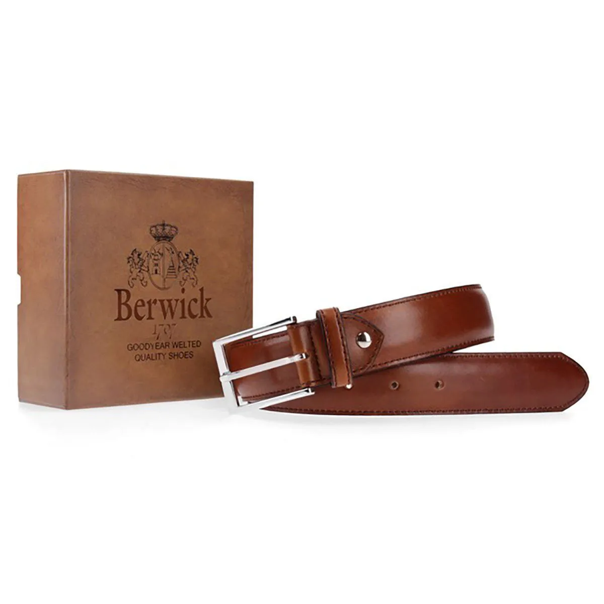 BERWICK 1707 Calf Leather Belt