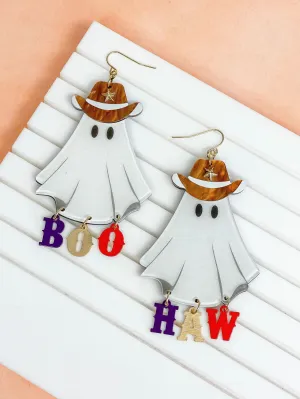 'Boo Haw' Ghost Dangle Earrings