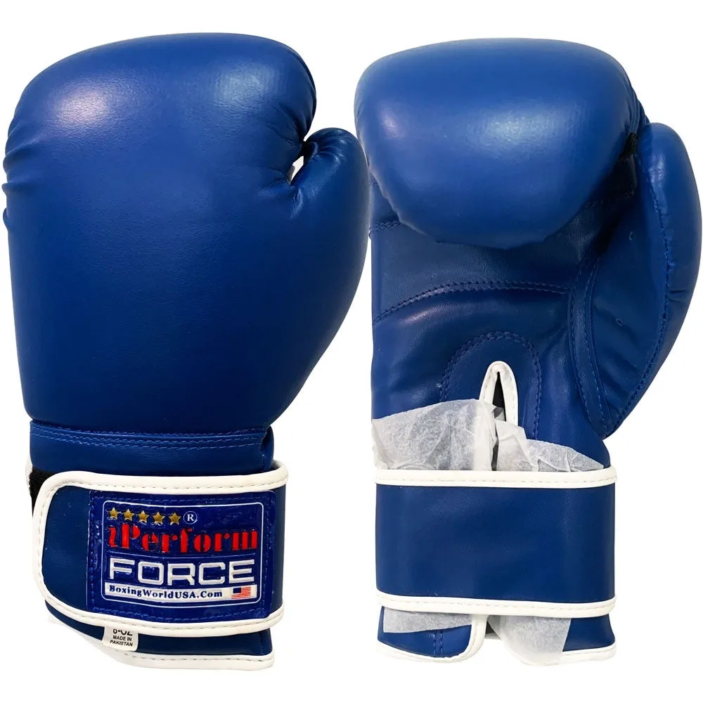 Boxing Gloves Men Women Plain Blue