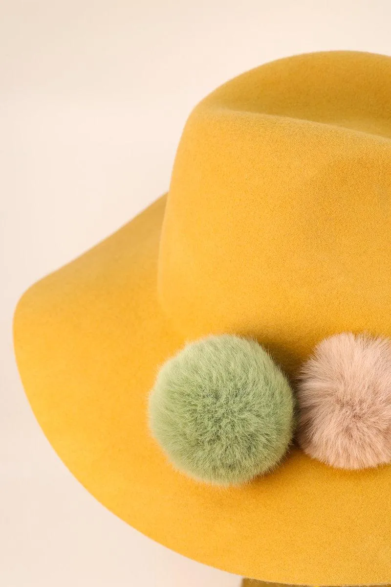 Cassandra Wool Hat in Mustard by Powder