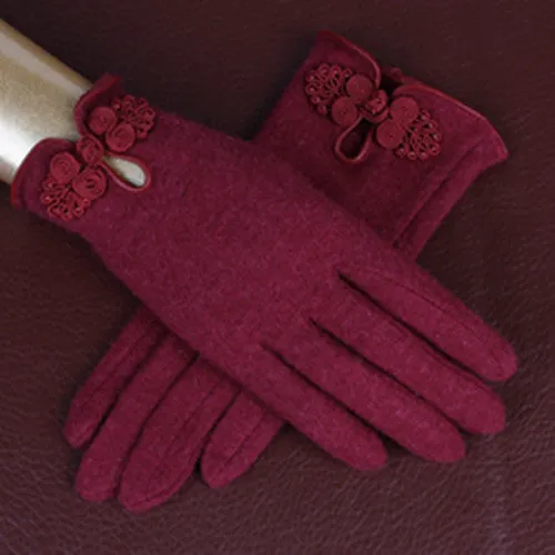 Chinese knot Style Wrist Gloves