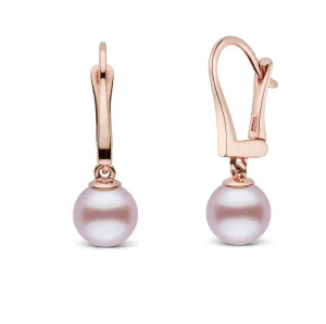 Classic Collection Lavender Freshadama Freshwater 7.5-8.0 mm Pearl Dangle Earrings