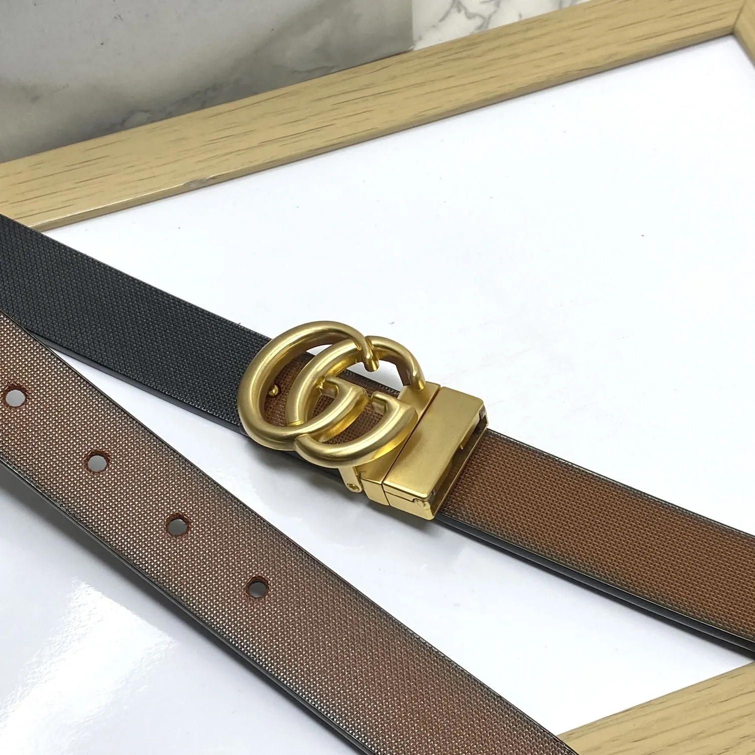 Classic Small GG Reversible Strap Belt -JonasParamount