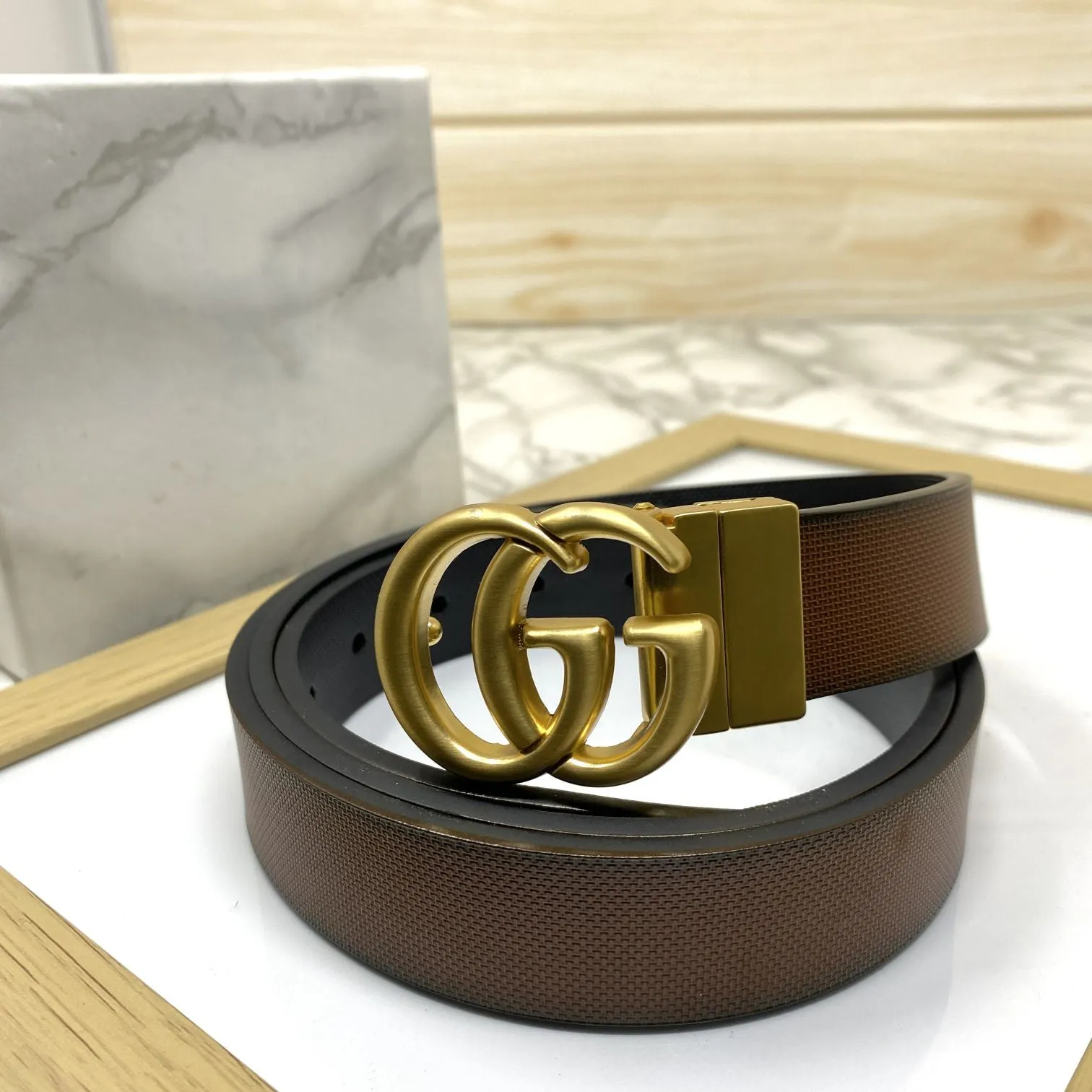 Classic Small GG Reversible Strap Belt -JonasParamount