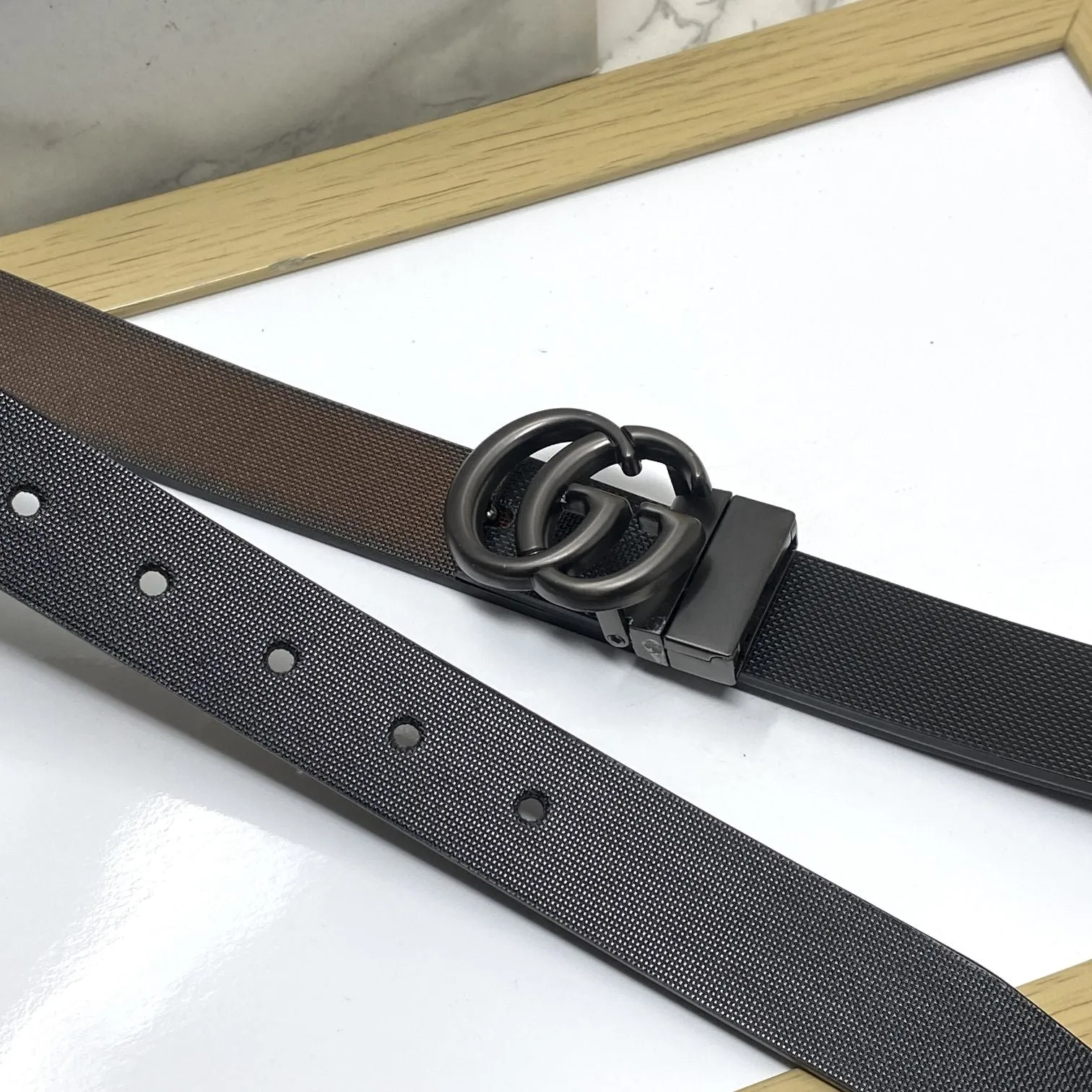 Classic Small GG Reversible Strap Belt -JonasParamount