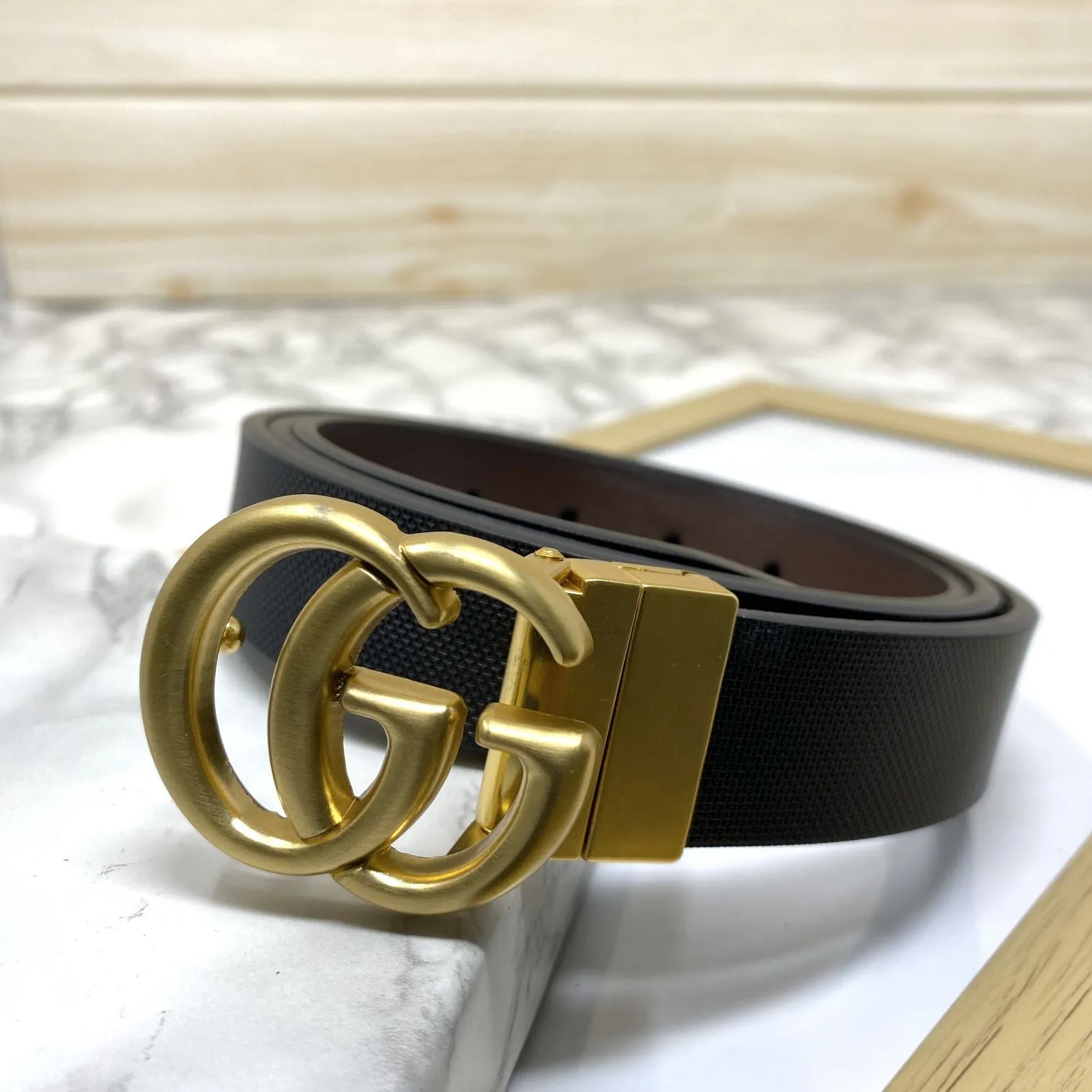 Classic Small GG Reversible Strap Belt -JonasParamount