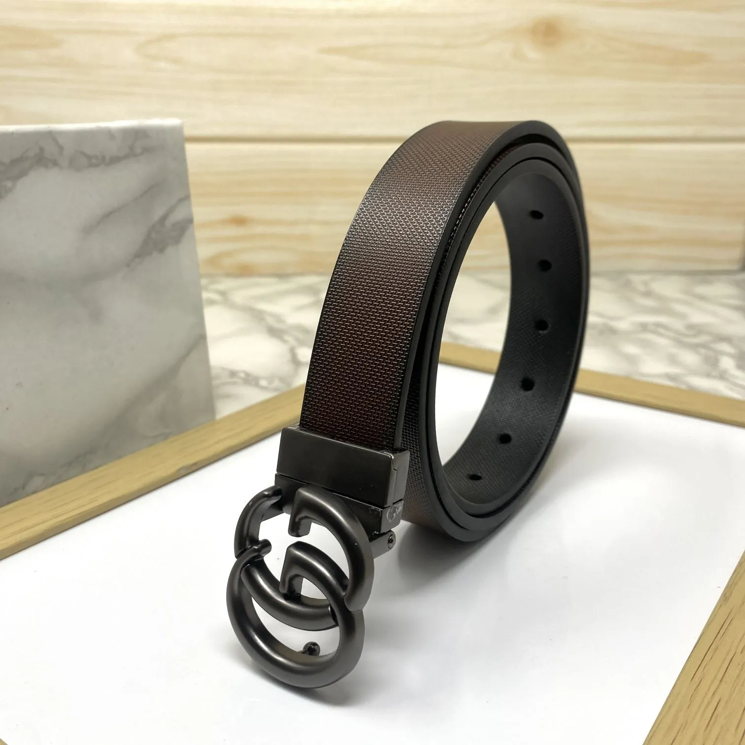 Classic Small GG Reversible Strap Belt -JonasParamount