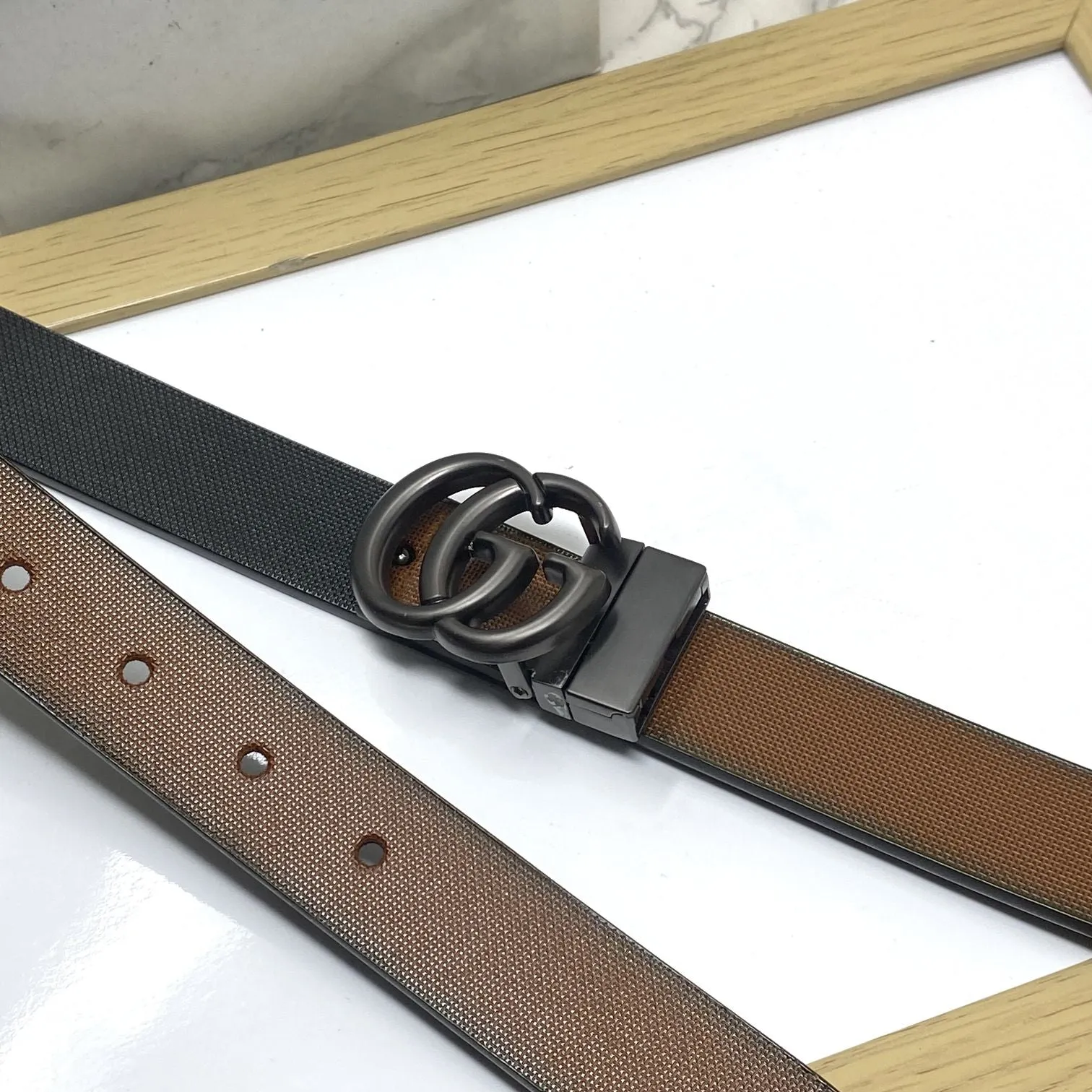 Classic Small GG Reversible Strap Belt -JonasParamount