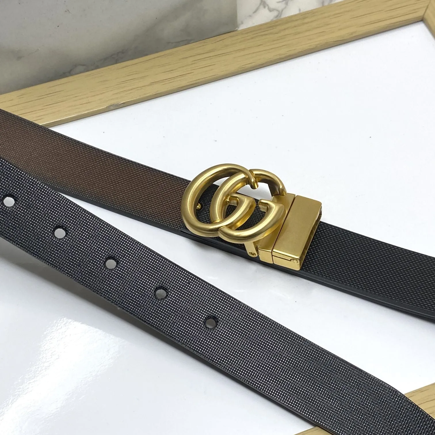 Classic Small GG Reversible Strap Belt -JonasParamount