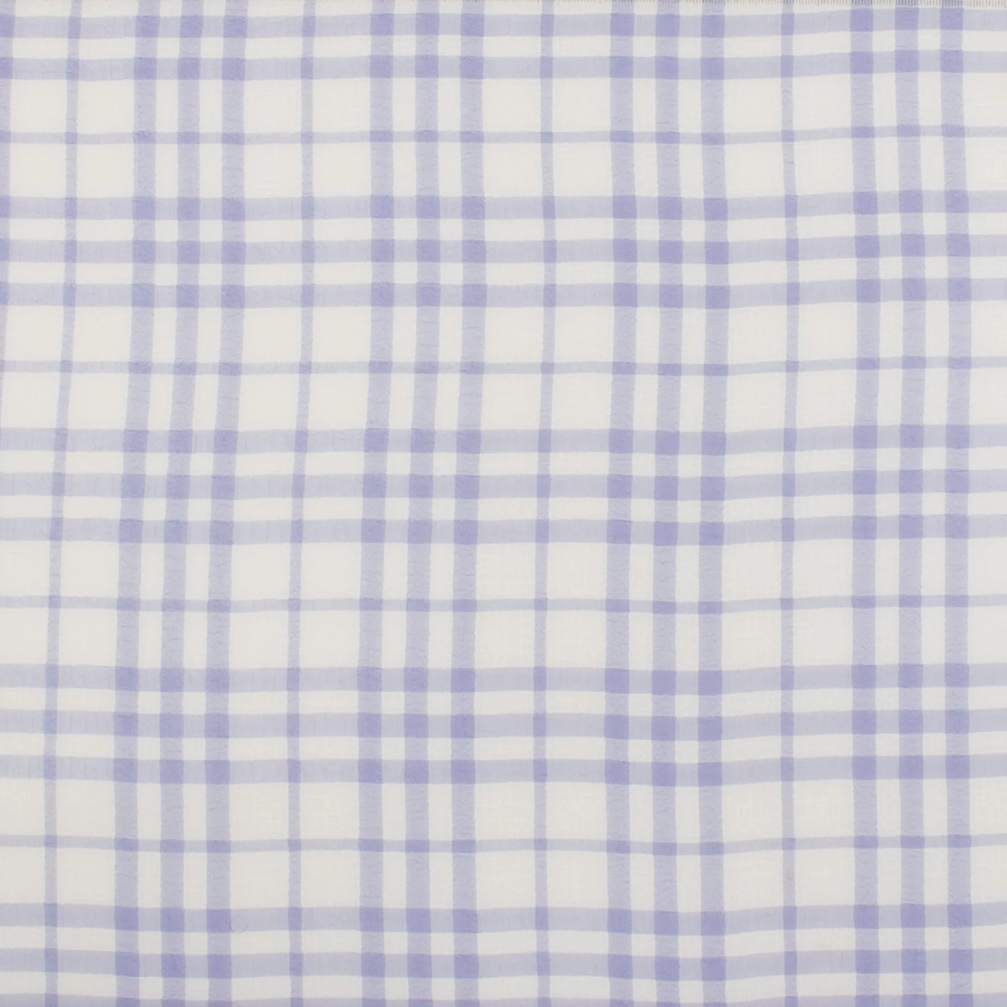 Crepe Chiffon - DAISY - Medium Plaid - Lilac