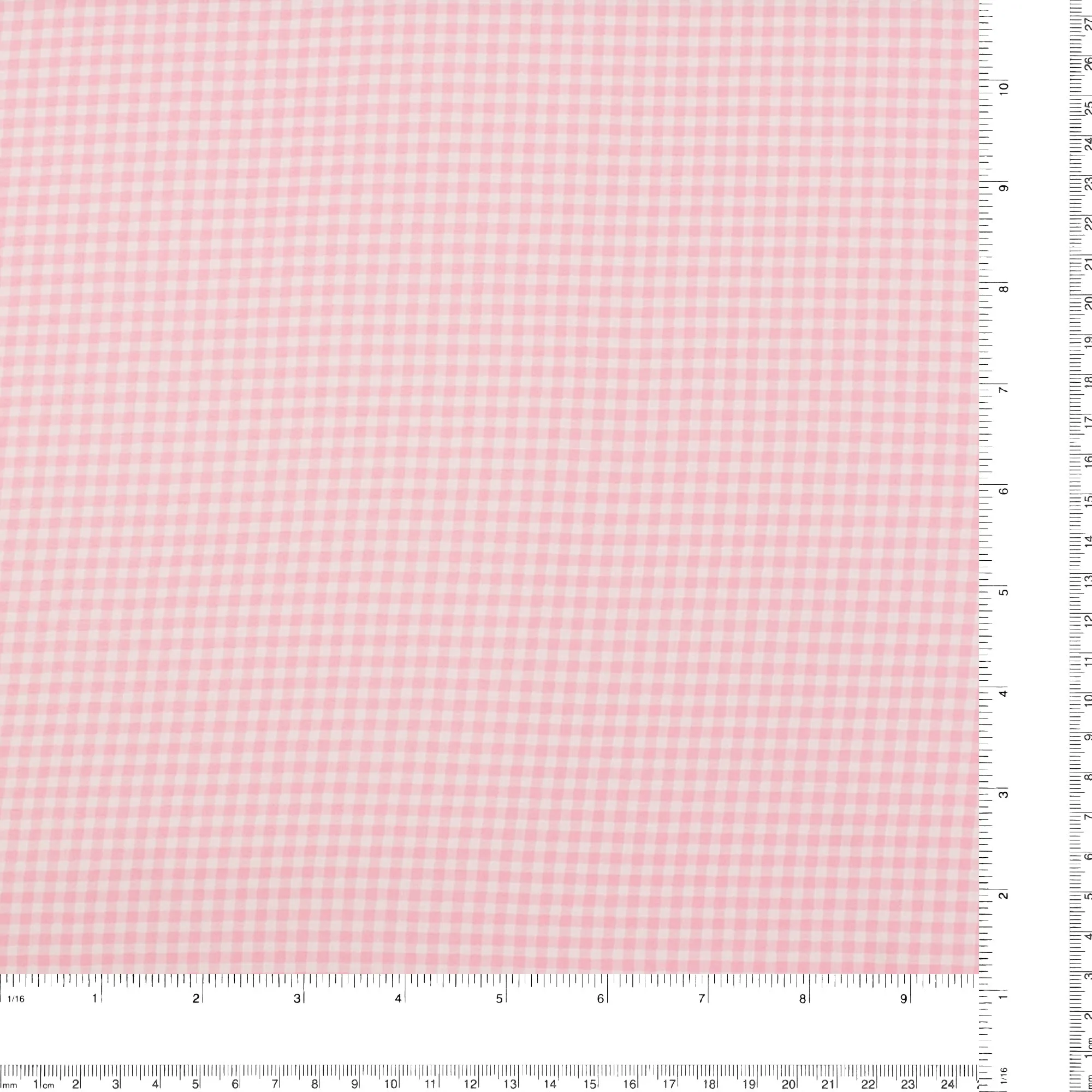 Crepe Chiffon - DAISY - Small Checks - Pink