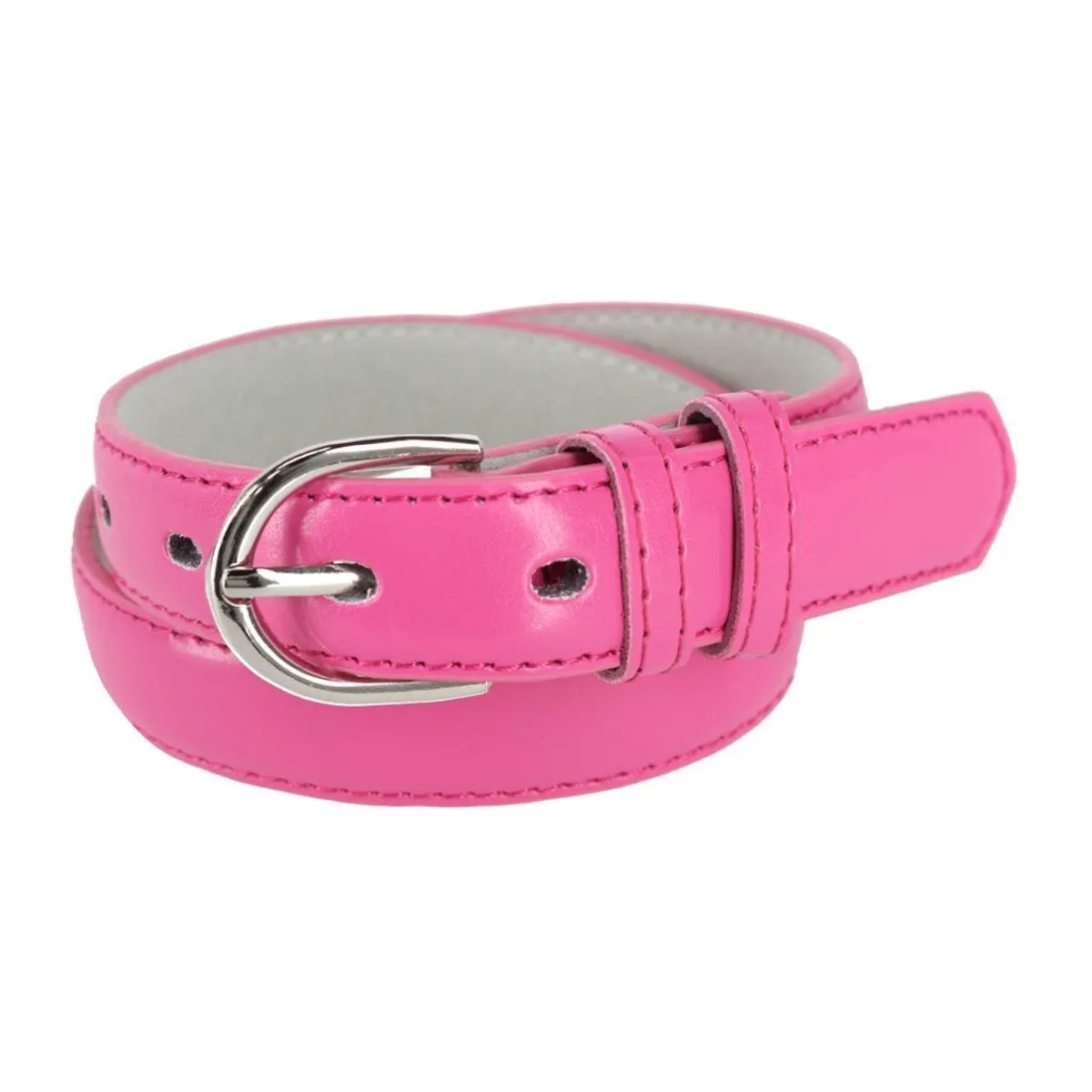 CTM® Kid's Leather 1 inch Basic Dress Belt