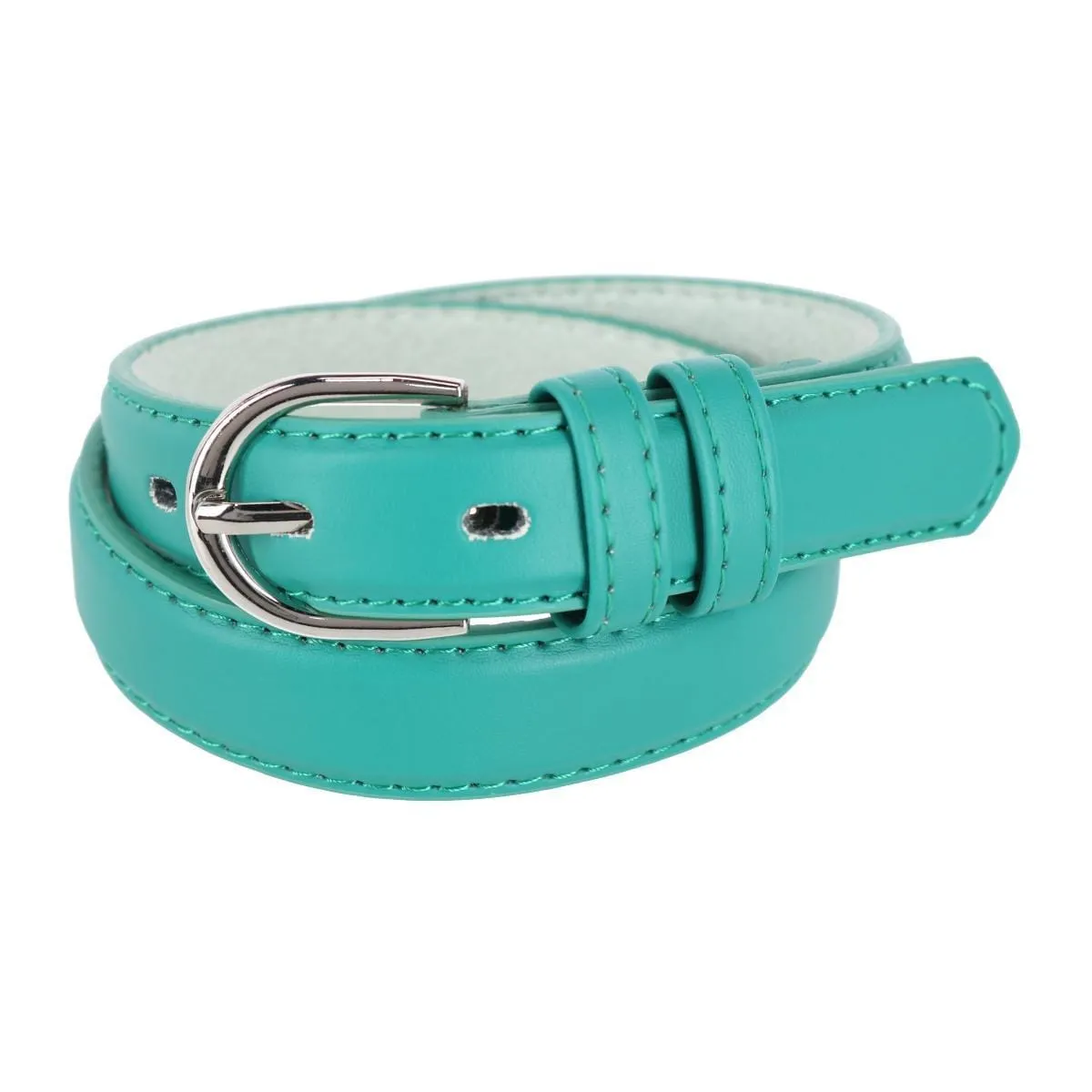 CTM® Kid's Leather 1 inch Basic Dress Belt