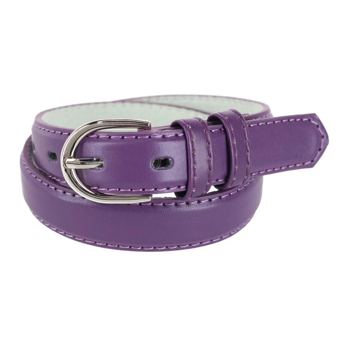 CTM® Kid's Leather 1 inch Basic Dress Belt