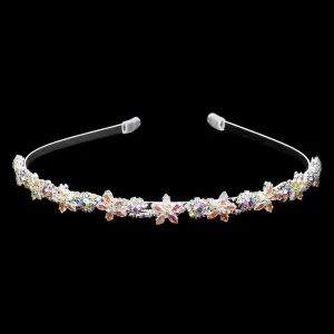 CZ Flower Cluster Headband