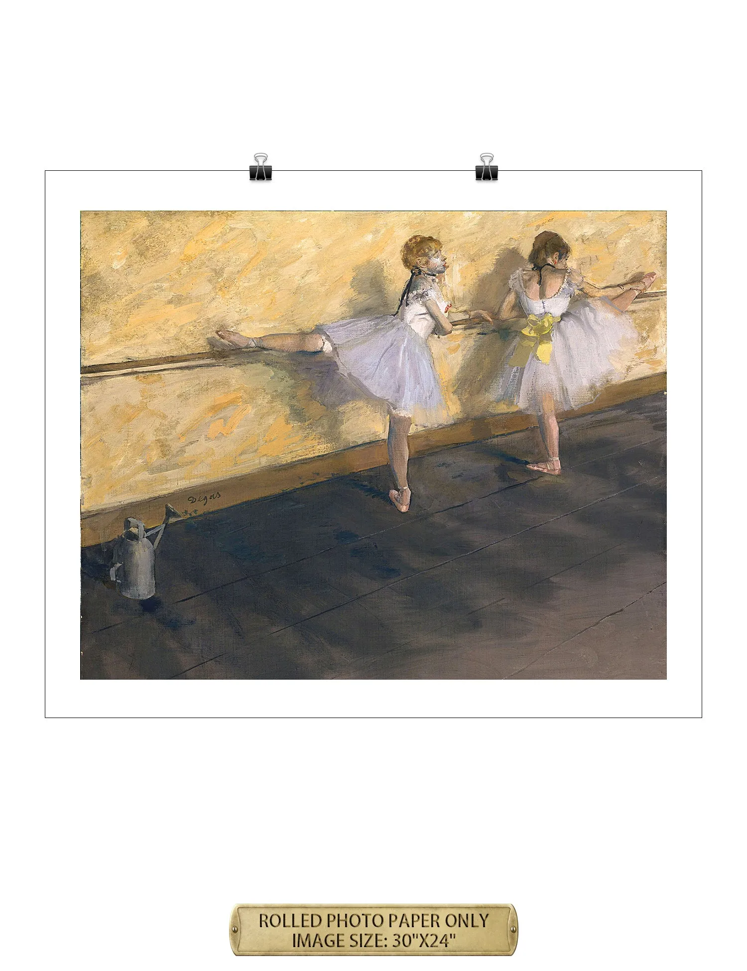 Dancers Practicing at the Barre (1877) by Edgar Degas.