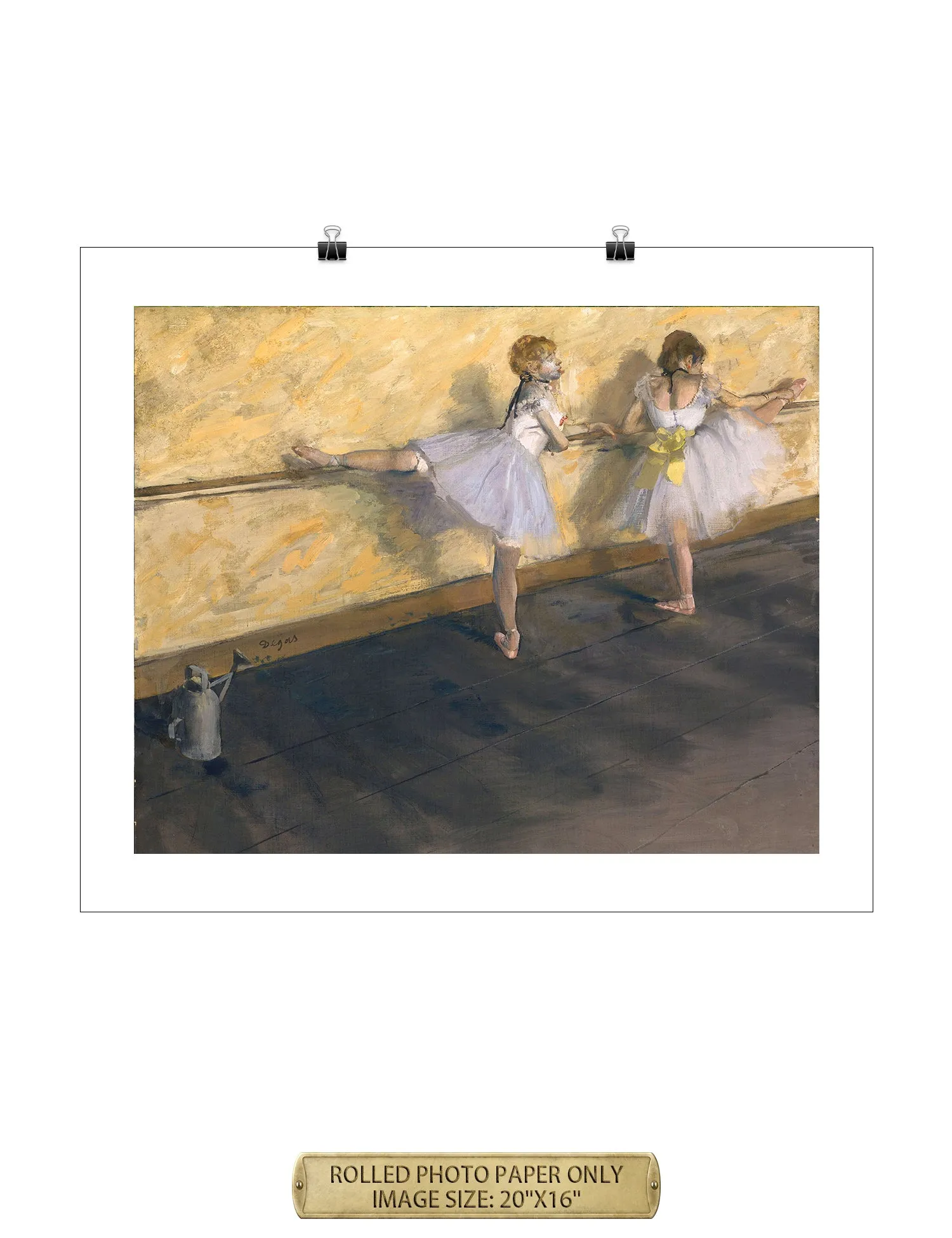 Dancers Practicing at the Barre (1877) by Edgar Degas.