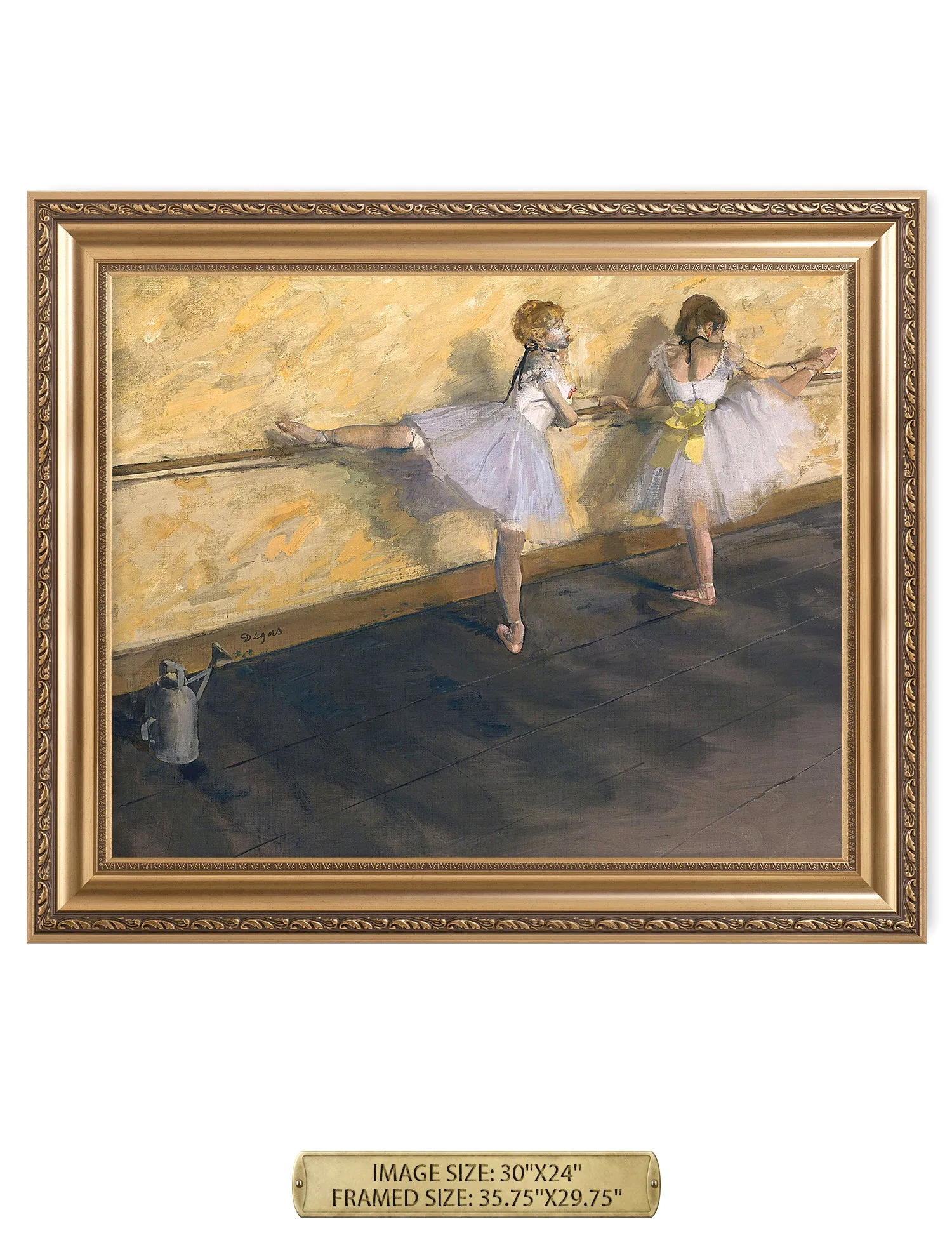 Dancers Practicing at the Barre (1877) by Edgar Degas.