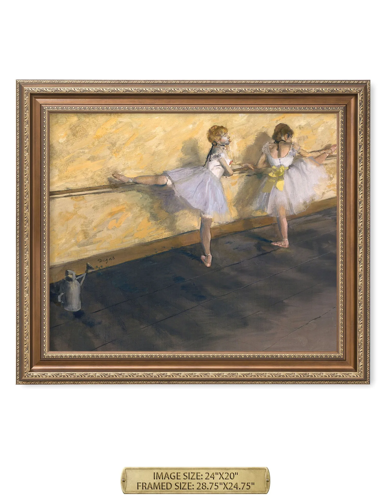 Dancers Practicing at the Barre (1877) by Edgar Degas.