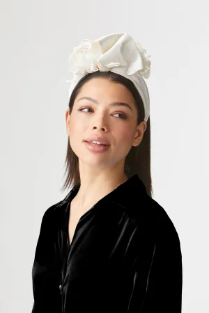 Dandridge White Turban Headband