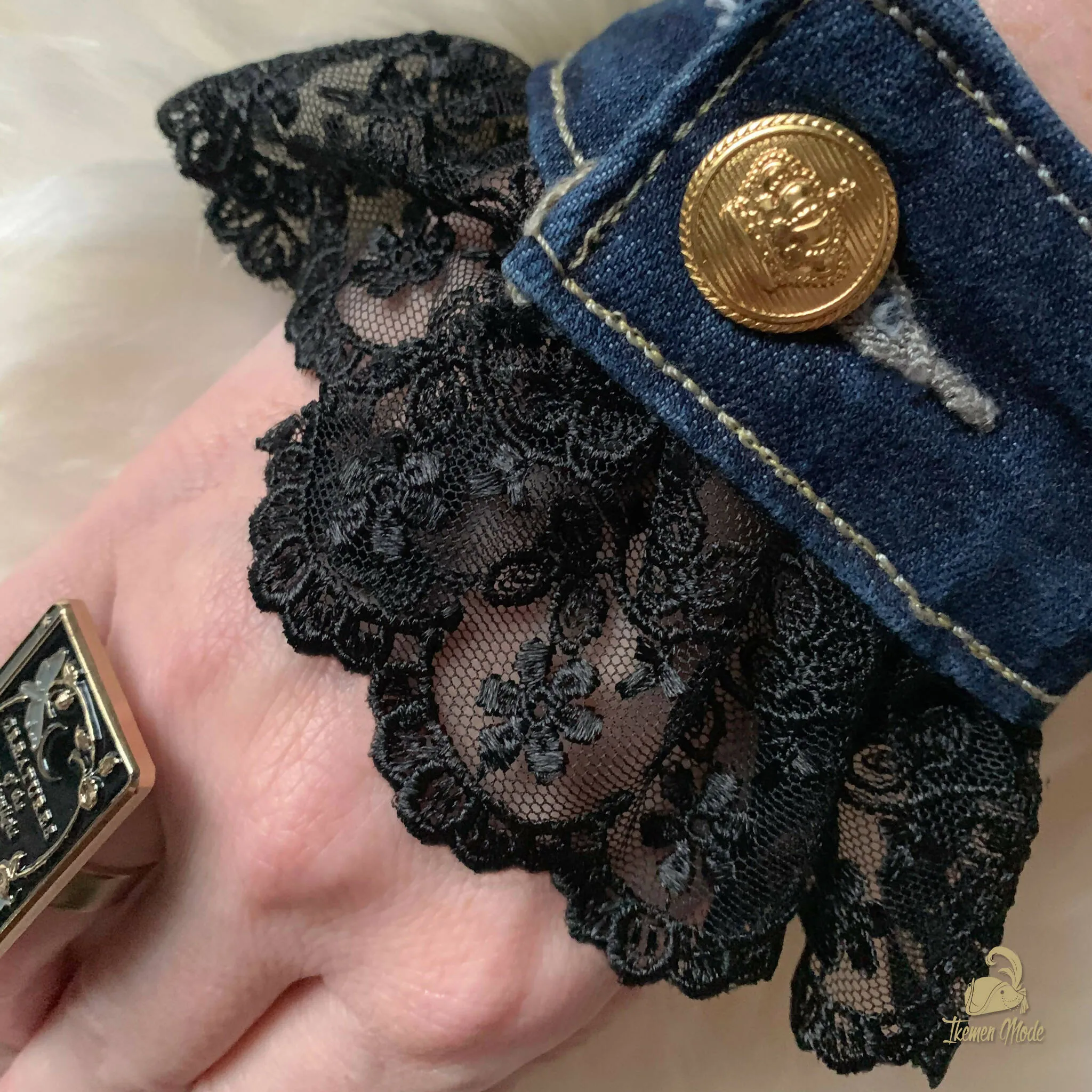 Denim Wrist Cuffs