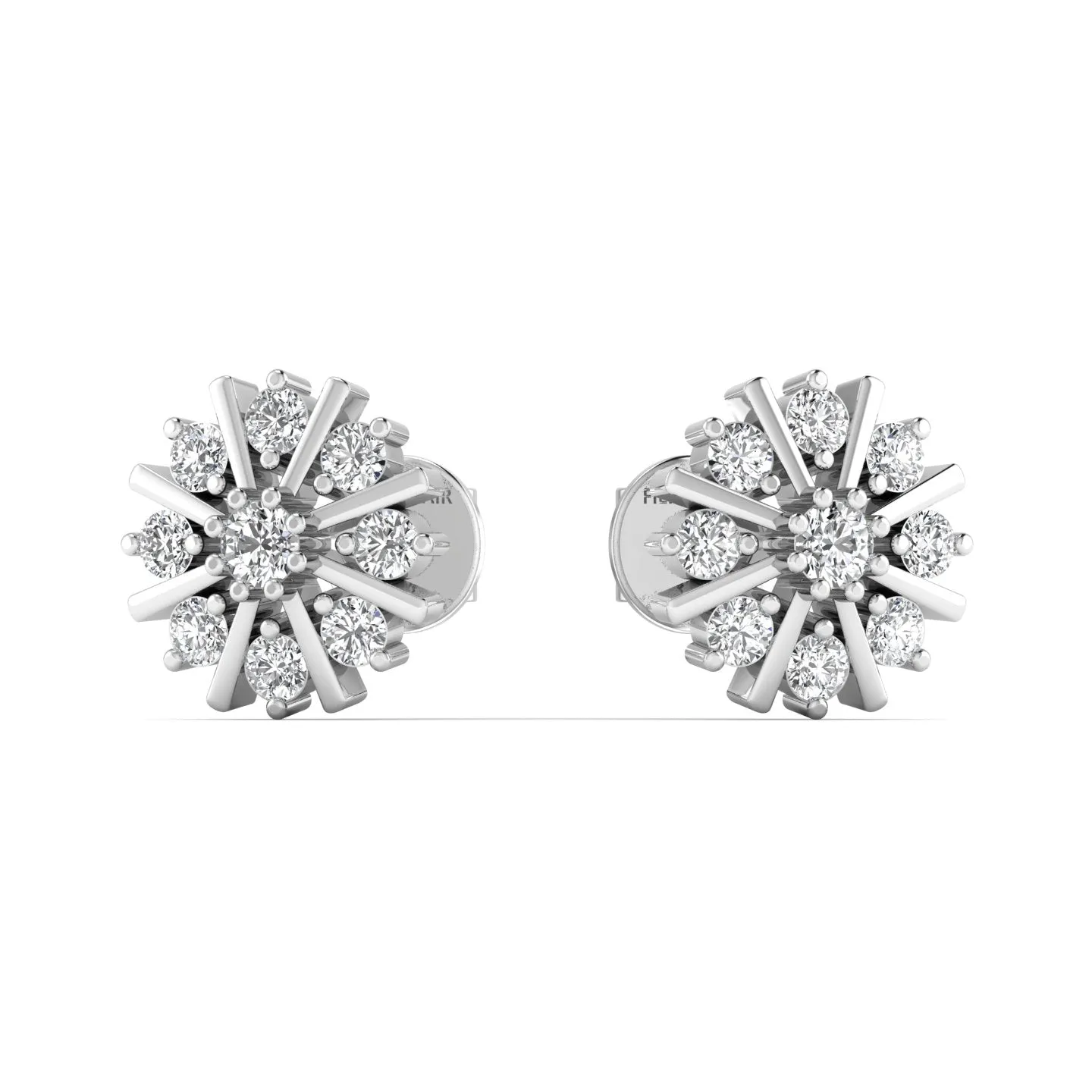 Elegant 0.64CT Diamond Stud Earring