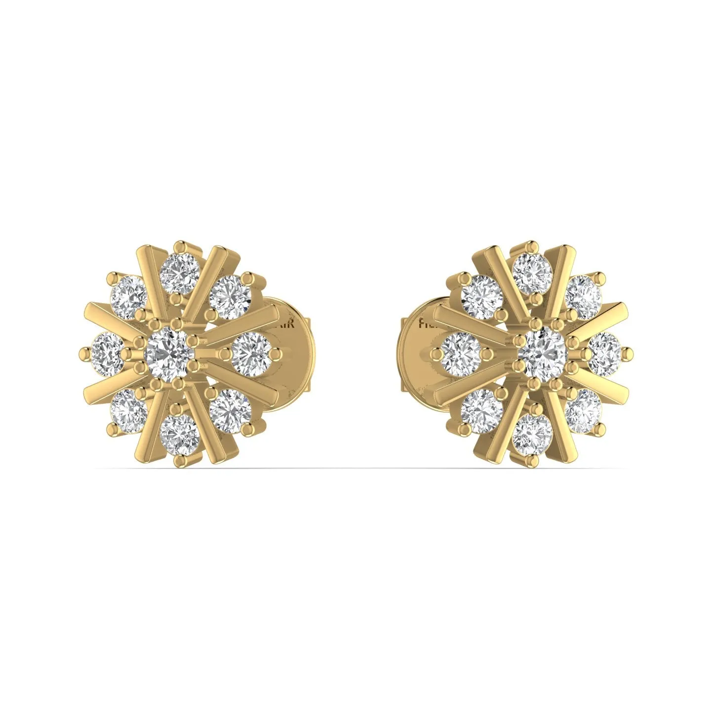 Elegant 0.64CT Diamond Stud Earring