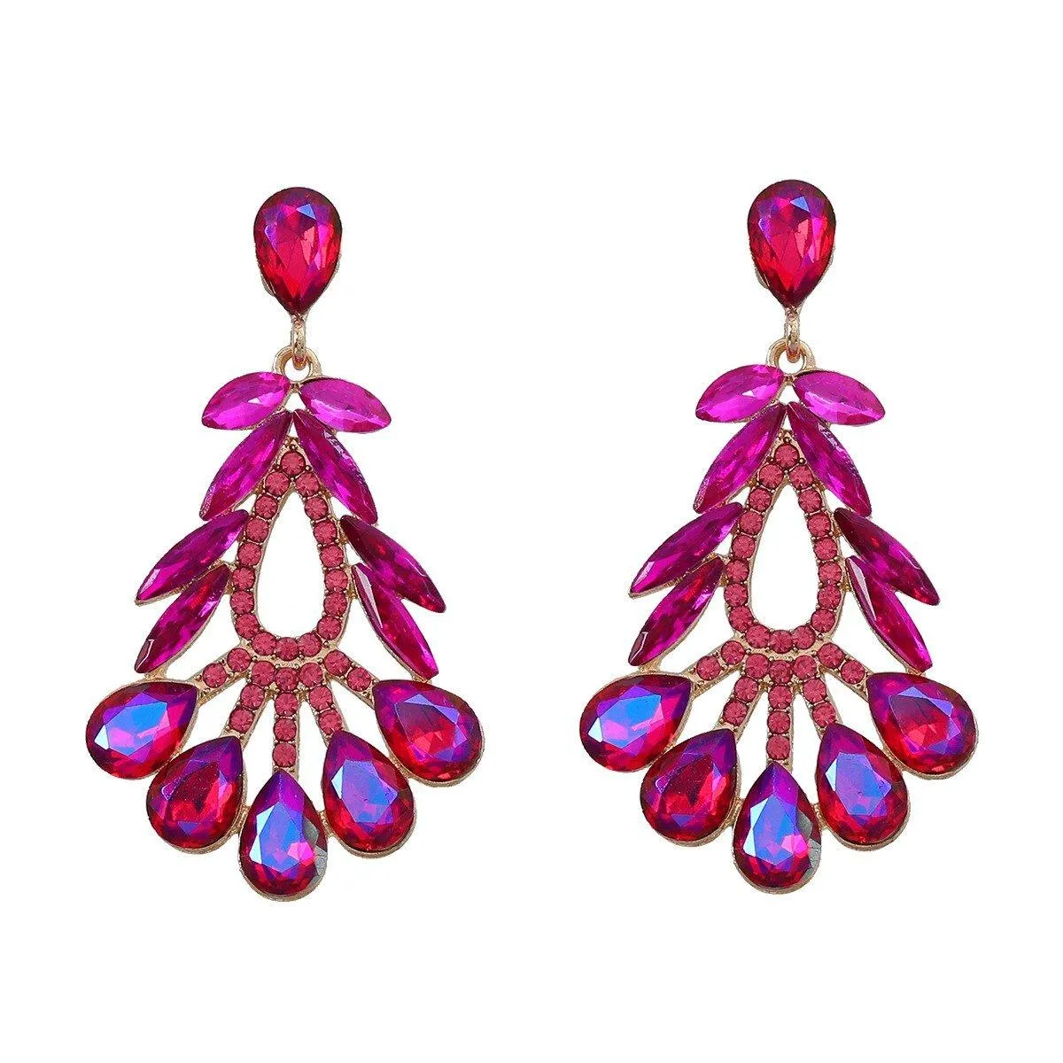 Elegant Floral Geometric Women Earrings