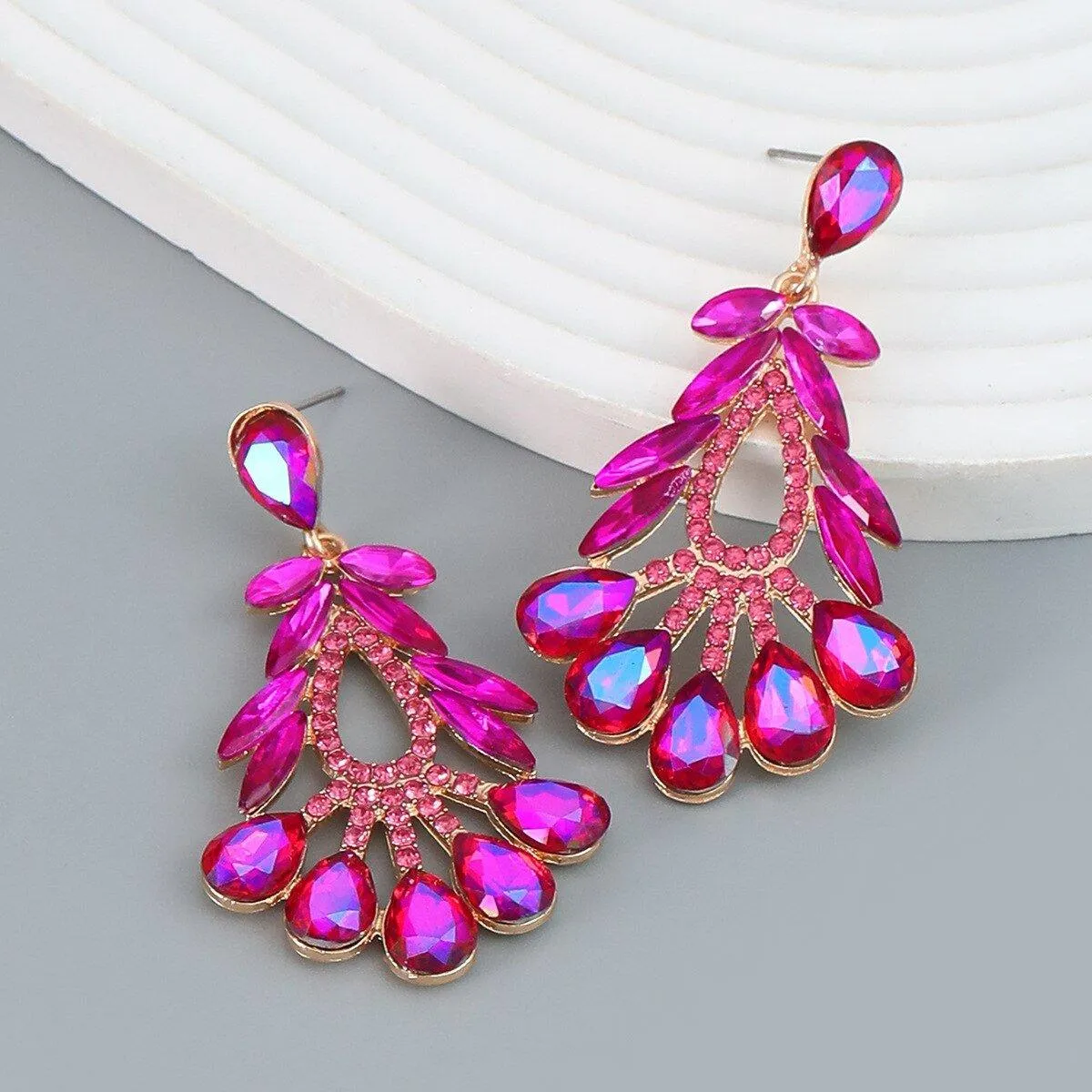 Elegant Floral Geometric Women Earrings