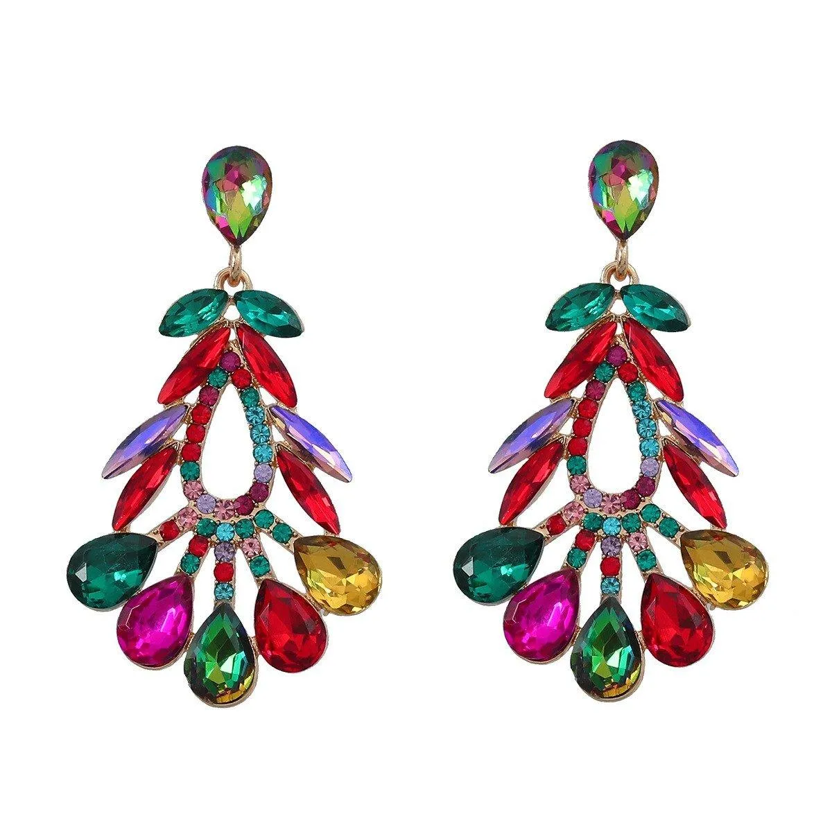 Elegant Floral Geometric Women Earrings