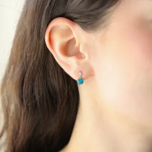 EMERY - Turquoise & Silver Earrings