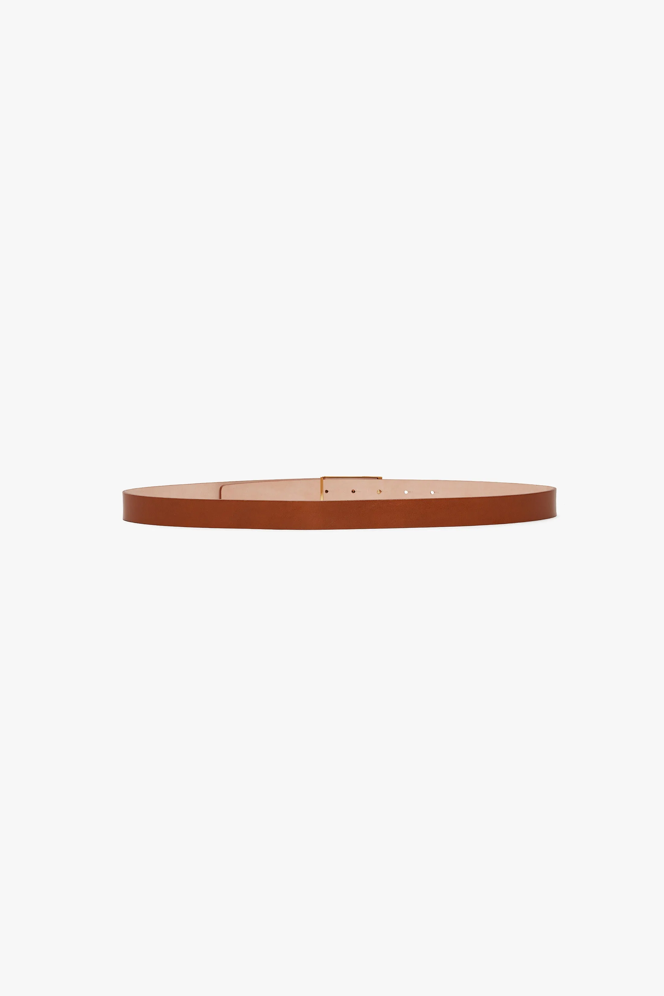 Exclusive Frame Belt In Tan Leather