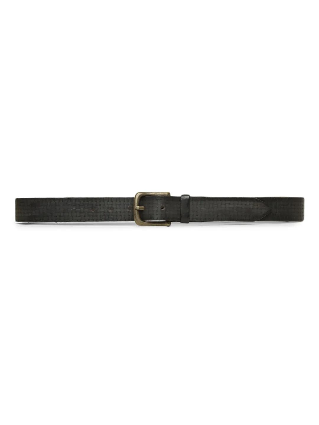 Genuine Leather In A Refined Black With Laser Engraving Design For Mens