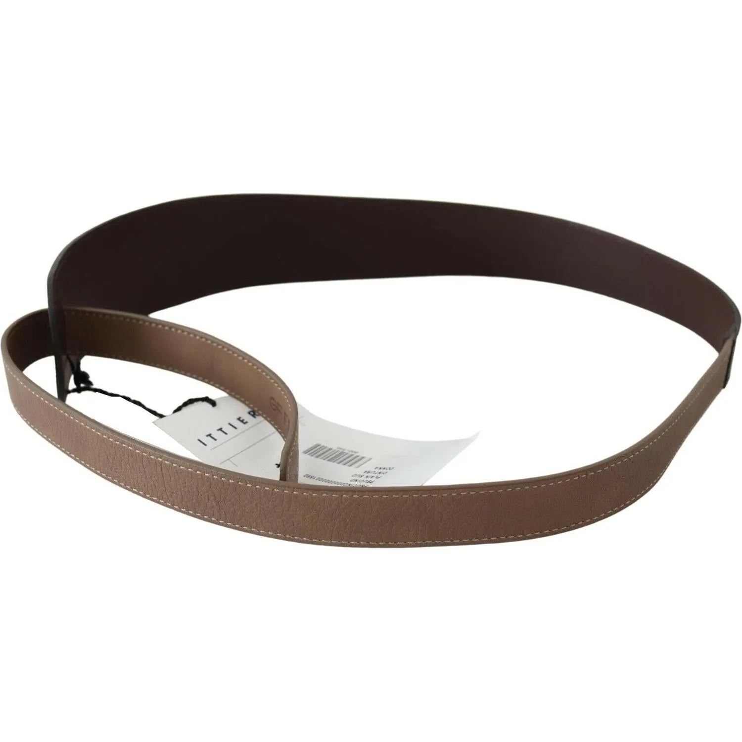 GF Ferre Elegant Dark Brown Braided Leather Belt