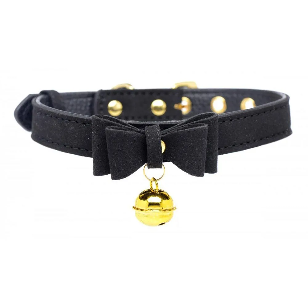 Golden Kitty Cat Bell Collar