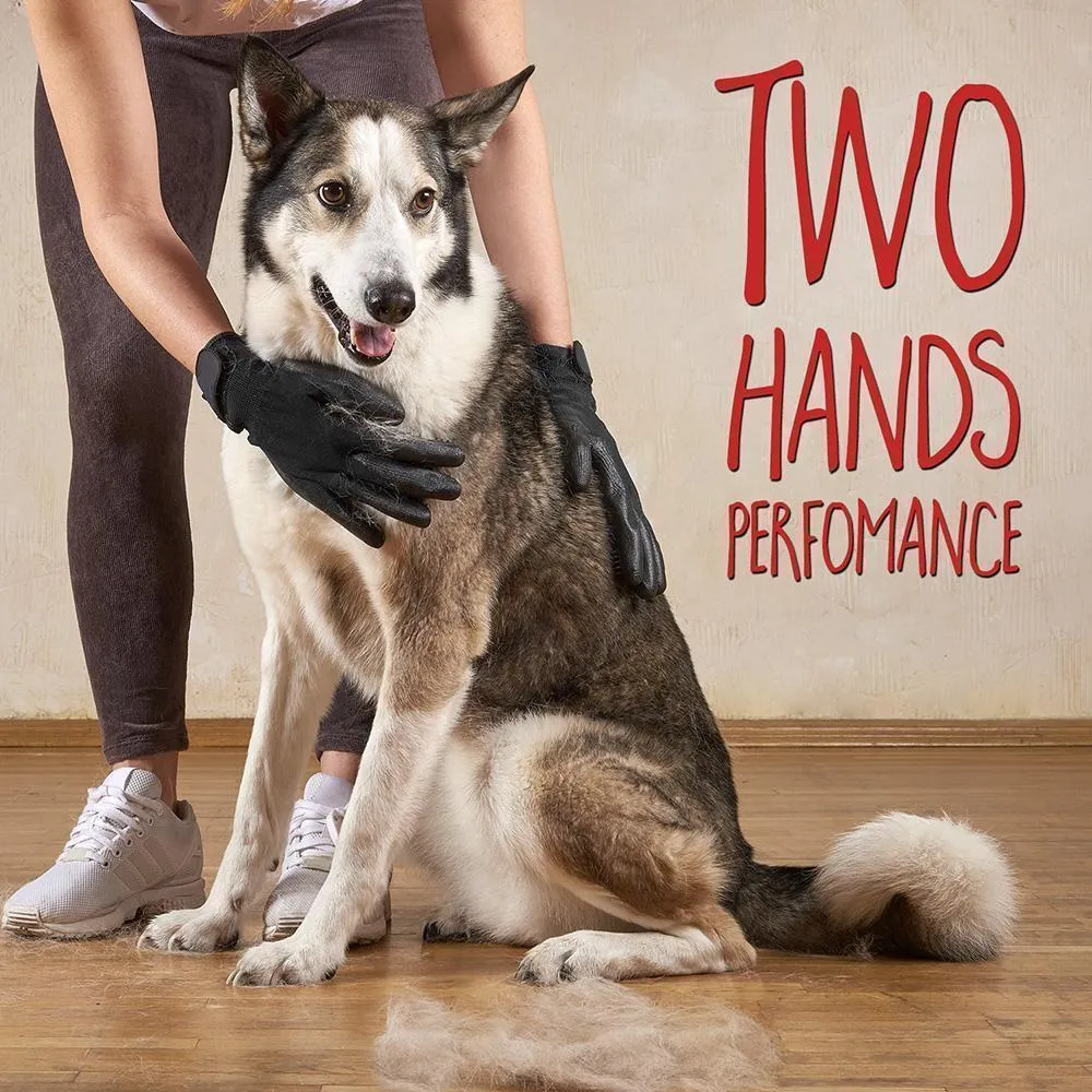 Hirundo Pet Grooming Massage Gloves (1 pair)