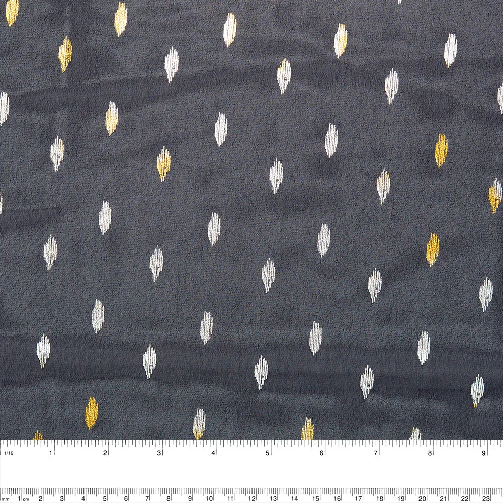 JOSEPH RIBKOFF Collection - Chiffon - Leafs - Black