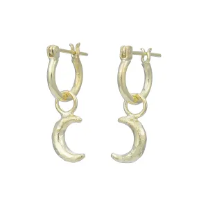 La Luna Gold Moon Mini Hoops