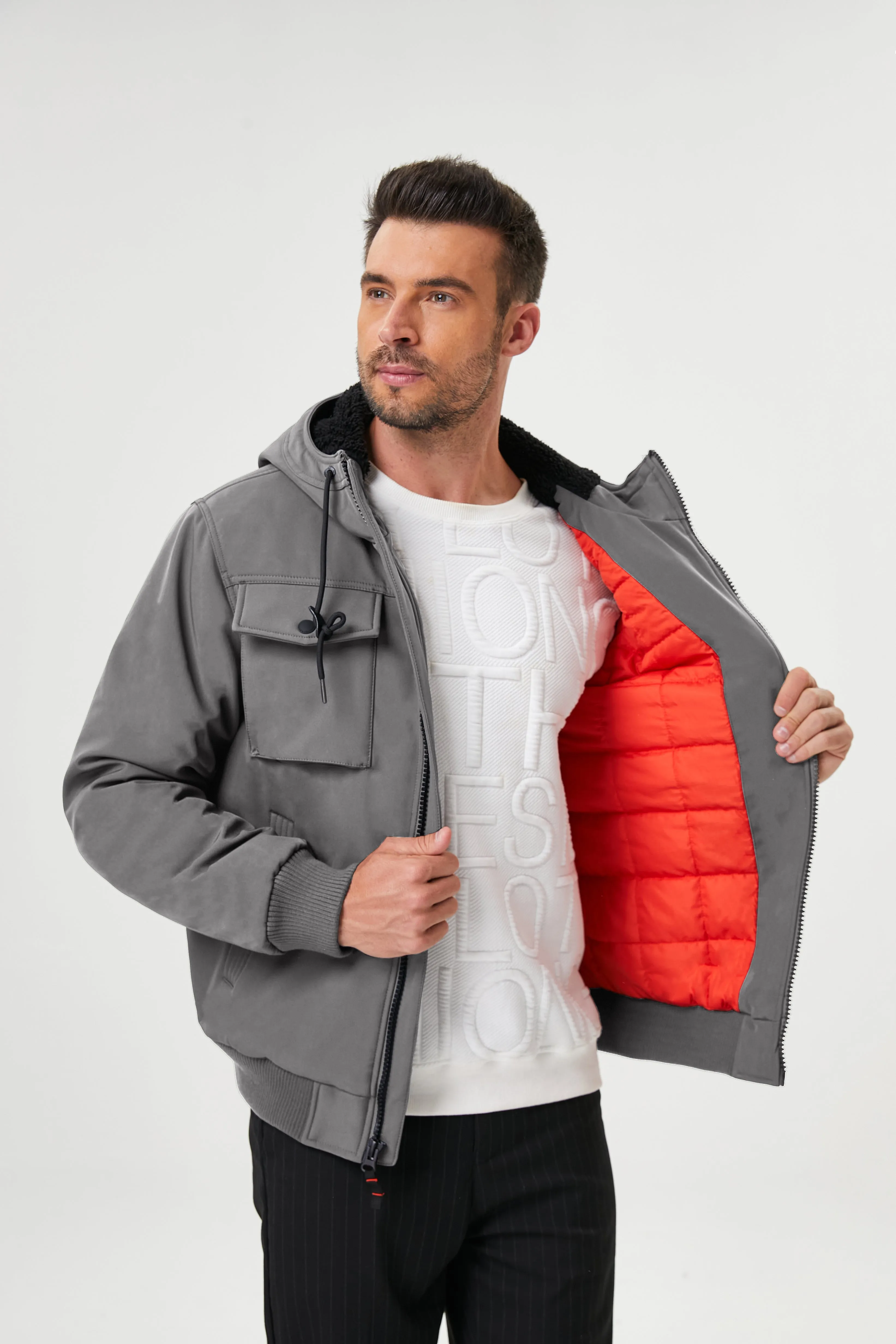 Marine Sherpa Lined Softshell Bomber