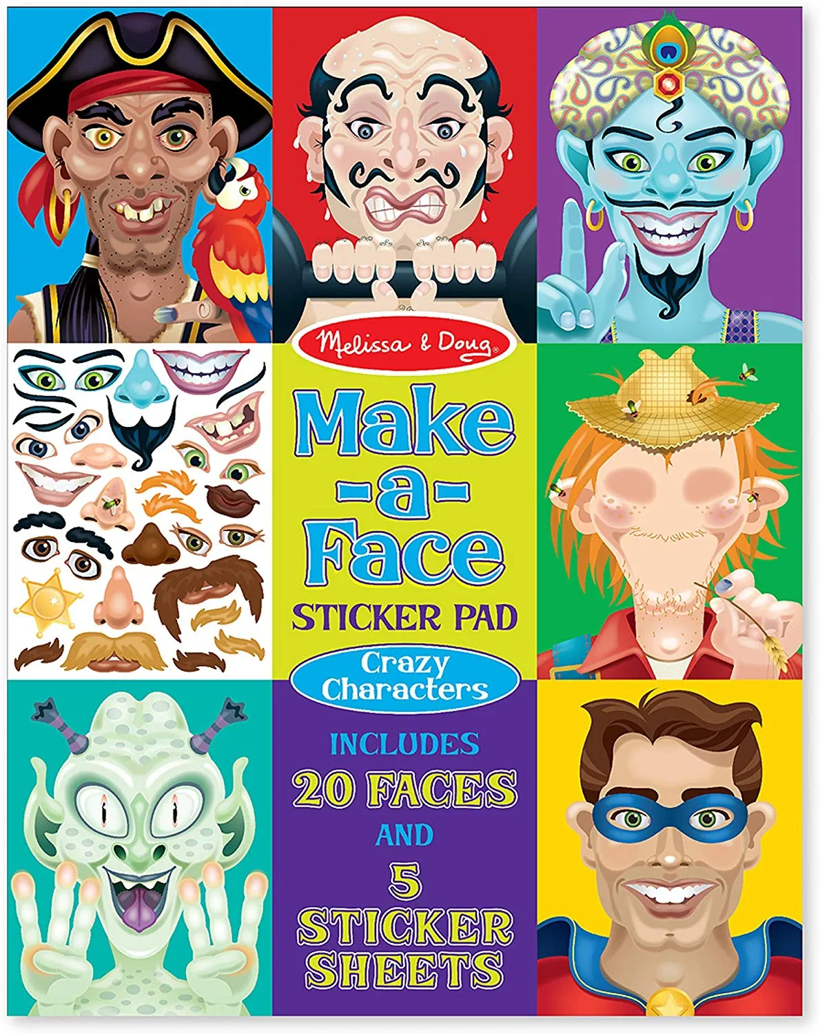 Melissa & Doug Make a Face Sticker Pad