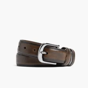 Men's Refined Leather Belt | Black Coffee