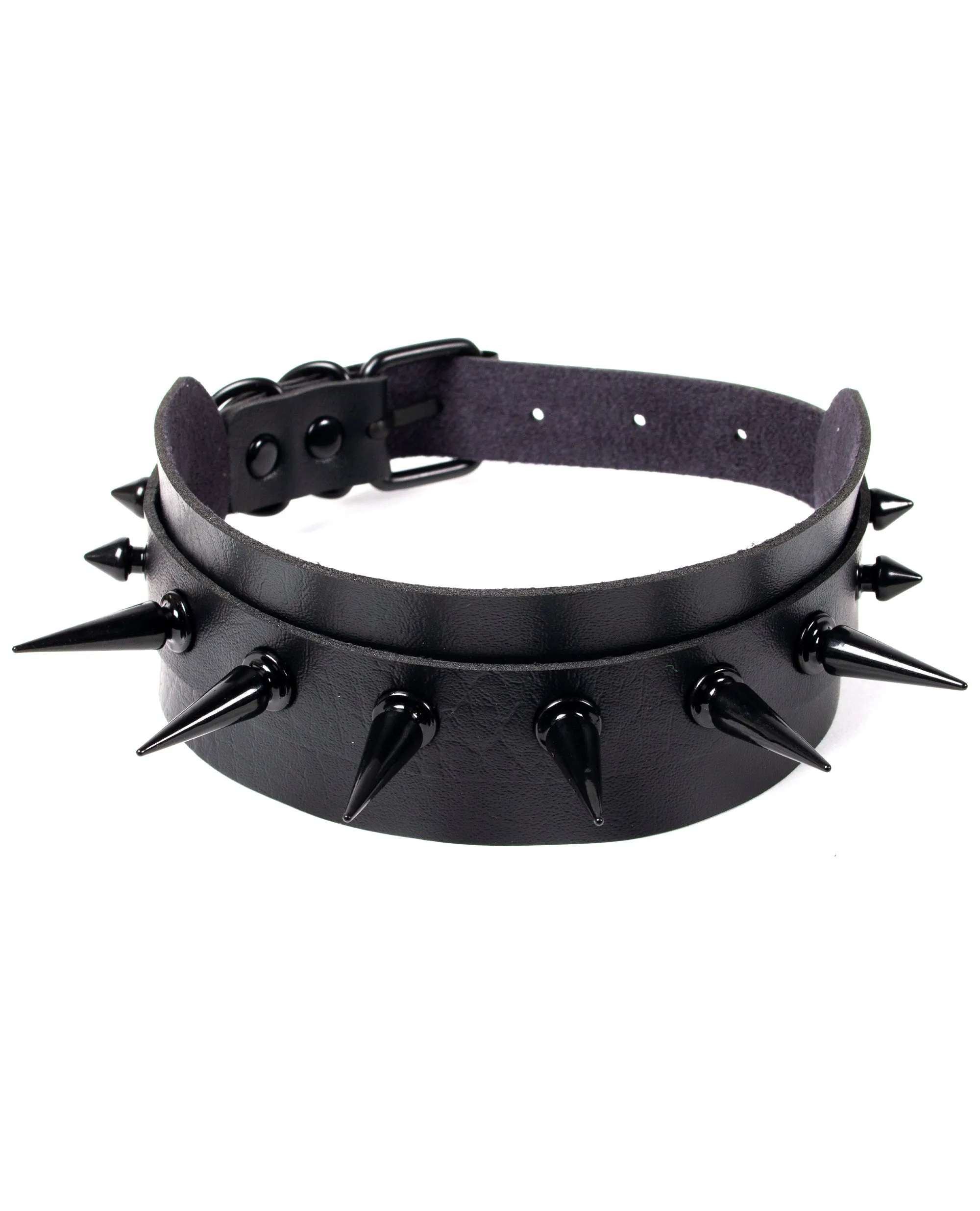 MIX SPIKED COLLAR BLACK / BLACK