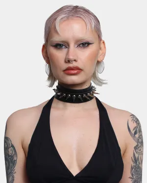 MIX SPIKED COLLAR BLACK / SILVER - XXX